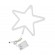 GloboStar® 78585 Φωτιστικό Ταμπέλα Φωτεινή Επιγραφή NEON LED Σήμανσης STAR 5W με Καλώδιο Τροφοδοσίας USB - Μπαταρίας 3xAAA (Δεν Περιλαμβάνονται) - Θερμό Λευκό 2700K