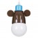 GloboStar® MONKEY 00640 Μοντέρνο Κρεμαστό Παιδικό Φωτιστικό Οροφής Μονόφωτο 1 x E27 Γαλάζιο Καφέ Μεταλλικό Μ14.5 x Π10.5 x Υ13.5cm