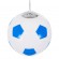 GloboStar® FOOTBALL 00648 Μοντέρνο Κρεμαστό Παιδικό Φωτιστικό Οροφής Μονόφωτο 1 x E27 Γαλάζιο Λευκό Γυάλινο Φ25 x Υ25cm