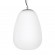 GloboStar® FREYA 00745 Μοντέρνο Κρεμαστό Φωτιστικό Οροφής Μονόφωτο 1 x E27 Λευκό Γυάλινο Φ24 x Υ35cm