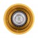 GloboStar® AKIRA 60620 Επιφανειακό Κινούμενο Στρόγγυλο Φωτιστικό Σποτ Αλουμινίου με Ντουί GU10 AC 220-240V IP44 Φ8 x Υ10cm - Χρυσό Βούρτσας - 5 Years Warranty