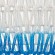 GloboStar® SANTOR 00729 Vintage Κρεμαστό Φωτιστικό Οροφής Μονόφωτο 1 x E27 Λευκό - Μπλε Καμπάνα με Σχοινί Φ50 x Υ50cm