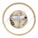GloboStar® DIAMOND 61129 Κρεμαστό Φωτιστικό Δαχτυλίδι-Κύκλος LED CCT 30W 3513lm 360° AC 220-240V - Εναλλαγή Φωτισμού μέσω Τηλεχειριστηρίου All In One Ψυχρό 6000k+Φυσικό 4500k+Θερμό 2700k Dimmable Φ40cm - Χρυσό Βούρτσας - 3 Years Warranty