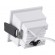 GloboStar® PLUTO-S 60266 Χωνευτό LED Spot Downlight TrimLess Μ6.4xΠ6.4cm 7W 910lm 38° AC 220-240V IP20 Μ6.4 x Π6.4 x Υ4.9cm - Τετράγωνο - Λευκό & Anti-Glare HoneyComb - Φυσικό Λευκό 4500K - Bridgelux COB - 5 Years Warranty