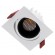 GloboStar® LEO-SQ 60289 Χωνευτό LED Spot Downlight TrimLess Μ8.5xΠ8.5cm 10W 1250lm 38° AC 220-240V IP20 Μ8.5 x Π8.5 x Υ6.6cm - Τετράγωνο - Κινούμενο - Λευκό με Μαύρο Κάτοπτρο & Anti-Glare HoneyComb - Θερμό Λευκό 2700K - Bridgelux COB - 5 Years Warranty
