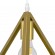 GloboStar® TRIANGLE 00615 Μοντέρνο Κρεμαστό Φωτιστικό Οροφής Δίφωτο 2 x E27 Χρυσό Μεταλλικό Πλέγμα Μ60 x Π22 x Y130cm