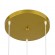 GloboStar® TRIANGLE 00620 Μοντέρνο Κρεμαστό Φωτιστικό Οροφής Τρίφωτο 3 x E27 Χρυσό Μεταλλικό Πλέγμα Φ49 x Y130cm
