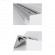 GloboStar® STAIR-PROFILE 70841-1M Προφίλ Αλουμινίου - Βάση & Ψύκτρα Ταινίας LED με Λευκό Γαλακτερό Κάλυμμα - Χρήση σε Σκαλοπάτια - Πατητό Κάλυμμα - Μαύρο - 1 Μέτρο - Μ100 x Π6 x Υ2.1cm