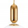GloboStar® MAVERICK 00940 Μοντέρνο Κρεμαστό Φωτιστικό Οροφής Μονόφωτο 1 x E27 Χρυσό Μεταλλικό Γυάλινο Μπάλα Φ30 x Υ48cm