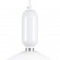 GloboStar® MAVERICK 00941 Μοντέρνο Κρεμαστό Φωτιστικό Οροφής Μονόφωτο 1 x E27 Λευκό Μεταλλικό Γυάλινο Μπάλα Φ30 x Υ48cm