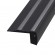 GloboStar® STAIR-PROFILE 70843-3M Προφίλ Αλουμινίου - Βάση & Ψύκτρα Ταινίας LED με Μαύρο Φιμέ Κάλυμμα - Χρήση σε Σκαλοπάτια - Πατητό Κάλυμμα - Μαύρο - 3 Μέτρα - Μ300 x Π8 x Υ3.2cm
