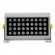 GloboStar® FLOOD-HENA 90639 Προβολέας Wall Washer για Φωτισμό Κτιρίων LED 36W 3240lm 30° AC 220-240V Αδιάβροχο IP65 Μ30 x Π6 x Υ17cm Θερμό Λευκό 3000K - Ασημί - 3 Years Warranty