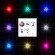 GloboStar® WALLLIGHT-CINA 90659 Φωτιστικό Τοίχου - Απλίκα LED 10W 1000lm 10° AC 220-240V Αδιάβροχο IP65 Μ18.5 x Π18.5 x Υ8.5cm με Αυτόματα Προγράμματα Εναλλαγής Χρωμάτων Πολύχρωμο RGB - Μπεζ της Άμμου