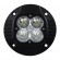 GloboStar® 85444 PRO Series Χωνευτός Προβολέας Εργασίας - Φώτα Ημέρας - Working Light - DRL για Αυτοκίνητα & Φορτηγά LED CREE XBD 20W 2000lm DC 10-30V Αδιάβροχο IP65 Ψυχρό Λευκό 6000K & RGB