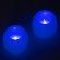 GloboStar® CANDLE 79548 ΣΕΤ 2 x Διακοσμητικά Realistic Κεράκια με LED Εφέ Κινούμενης Φλόγας - Μπαταρίας 12 x CR2032 Μπλε Μπεζ D6 x H5cm