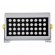 GloboStar® FLOOD-HENA 90445 Προβολέας Wall Washer για Φωτισμό Κτιρίων LED 36W 3060lm 30° AC 220-240V Αδιάβροχο IP67 Μ30 x Π6 x Υ17cm Αρχιτεκτονικό Πορτοκαλί 2200K - Ασημί - 3 Years Warranty