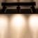 GloboStar® LEONARDO 60348 Μοντέρνο Φωτιστικό Οροφής Ράγα με Κινούμενα Σποτ LED Spot Downlight 30W 3600lm 60° AC 220-240V IP20 Μ52 x Π7 x Υ11.8cm - Μαύρο - Φυσικό Λευκό 4500K - Bridgelux COB - 5 Years Warranty