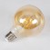GloboStar® 99039 LED Long Filament Bulb E27 G95 Globe 4W 350lm 360° AC 220-240V IP20 D9.5 x H13.5cm Ultra Θερμό Λευκό 2200K με Μελί Γυαλί - Dimmable - 3 Years Warranty