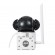 GloboStar® 86076 Επιτοίχια Κάμερα Πρίζας WiFi HD 1080P 350° Διπλή Κατέυθυνση Ομιλίας & Ανιχνευτή Κίνησης - Απομακρυσμένος Έλεγχος - Αδιάβροχη IP65 - Λευκό Μαύρο - Μ15 x Π14.5 x Y15cm - 2 Χρόνια Εγγύηση