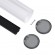 GloboStar® SURFACEPENDANT-PROFILE 70856-1M Προφίλ Αλουμινίου - Βάση & Ψύκτρα Ταινίας LED με Λευκό Γαλακτερό Κάλυμμα - Επιφανειακή & Κρεμαστή Χρήση - Πατητό Κάλυμμα - Μαύρο - 1 Μέτρο - Μ100 x Φ6cm