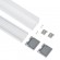 GloboStar® SURFACEPENDANT-PROFILE 70865-1M Προφίλ Αλουμινίου - Βάση & Ψύκτρα Ταινίας LED με Λευκό Γαλακτερό Κάλυμμα - Επιφανειακή & Κρεμαστή Χρήση - Πατητό Κάλυμμα - Λευκό - 1 Μέτρο - Μ100 x Π4.5 x Υ4.2cm