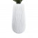 GloboStar® Artificial Garden ORIENTE 20768 Επιδαπέδιο Πολυεστερικό Τσιμεντένιο Κασπώ Γλάστρα - Flower Pot Λευκό Φ35 x Υ65cm