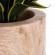 GloboStar® Artificial Garden BELLANO 20748 Επιδαπέδιο Πολυεστερικό Τσιμεντένιο Κασπώ Γλάστρα - Flower Pot Καφέ - Μαύρο Φ36 x Υ90cm