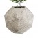 GloboStar® Artificial Garden BOROUGH 20782 Επιδαπέδιο Πολυεστερικό Τσιμεντένιο Κασπώ Γλάστρα - Flower Pot Λευκό - Μπεζ Μ30 x Π30 x Υ30cm