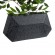 GloboStar® Artificial Garden GREENWICH 20785 Επιδαπέδιο Πολυεστερικό Τσιμεντένιο Κασπώ Γλάστρα - Flower Pot Μαύρο Μ40 x Π16 x Υ21cm