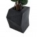GloboStar® Artificial Garden CAMDEN 20788 Επιδαπέδιο Πολυεστερικό Τσιμεντένιο Κασπώ Γλάστρα - Flower Pot Μαύρο Μ47 x Π43 x Υ66cm