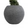 GloboStar® Artificial Garden COLUMBIA 20798 Επιδαπέδιο Πολυεστερικό Τσιμεντένιο Κασπώ Γλάστρα - Flower Pot Γκρι Φ60 x Υ51cm