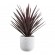 GloboStar® Artificial Garden MALVEN 20710 Επιδαπέδιο Πολυεστερικό Τσιμεντένιο Κασπώ Γλάστρα - Flower Pot Λευκό Φ31 x Υ28cm