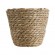 GloboStar® Artificial Garden PATMOS 20270 Διακοσμητικό Πλεκτό Καλάθι - Κασπώ Γλάστρα - Flower Pot Καφέ Φ22 x Υ17cm