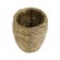 GloboStar® Artificial Garden THASOS 20295 Διακοσμητικό Πλεκτό Καλάθι - Κασπώ Γλάστρα - Flower Pot Μπεζ Φ18 x Υ24cm