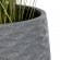 GloboStar® Artificial Garden LOUISIANA 20567 ΣΕΤ 2 Διακοσμητικά Πολυεστερικά Τσιμεντένιά Κασπώ Γλάστρες - Flower Pots Γκρι A:Φ36 x Υ54cm B:Φ32 x Υ49cm