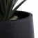 GloboStar® Artificial Garden MAYFAIR 20801 Διακοσμητικό Πολυεστερικό Τσιμεντένιο Κασπώ Γλάστρα - Flower Pot Μαύρο με Λευκές Λεπτομέριες Μ25 x Π27 x Υ30cm