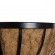 GloboStar® Artificial Garden SALAMINA 20561 Κρεμαστό Διακοσμητικό Κασπώ Γλάστρα - Flower Pot από Φλοιό Καρύδας Καφέ με Μαύρη Μεταλλική Βάση Μ76 x Π19 x Υ18cm