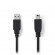 Nedis USB 2.0 Cable USB-A male - mini USB-B male 2m (CCGP60300BK20) (NEDCCGP60300BK20)