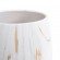 GloboStar® Artificial Garden NICE 20550 Διακοσμητικό Κεραμικό Κασπώ Γλάστρα - Flower Pot Λευκό με Χρυσές Λεπτομέρειες Φ15 x Υ12cm
