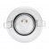 GloboStar® 77814 Χωνευτή Στρογγυλή Βάση για LED Spot GU10 - MR16 - GU5.3 Λευκή Κινούμενη σε 2 Άξονες Φ95mm