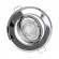 GloboStar® 77817 Χωνευτή Στρογγυλή Βάση για LED Spot GU10 - MR16 - GU5.3 Χρώμιο Κινούμενη σε 2 Άξονες Φ95mm