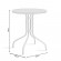 Τραπέζι Watson pakoworld μέταλλο καφέ-γυαλί Φ60x70εκ