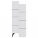 Ντουλάπι-στήλη Romane pakoworld λευκό 62.2x37.4x155.4εκ