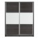 Ντουλάπα ρούχων Chase pakoworld δίφυλλη με συρόμενες πόρτες χρώμα wenge 152.5x56.5x185εκ