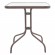 Τραπέζι Watson pakoworld μέταλλο καφέ-γυαλί 70x70x70εκ