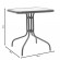 Τραπέζι Watson pakoworld μέταλλο καφέ-γυαλί 70x70x70εκ