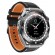 Smartwatch Ecowatch 1 1.52” 400mAh IP67 Μαύρο με Silicond PU Leather και Metal Band