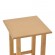 Βοηθητικό τραπέζι Bajok pakoworld μασίφ ξύλο οξιάς με επιφάνεια mdf λούστρο καρυδί 35x35x62εκ