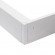 GloboStar® 60221 Πλαίσιο Στήριξης PVC Επιτοίχιας Τοποθέτησης για LED Panel 120x30cm - Λευκό