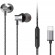 AIWA STEREO TYPE-C IN-EAR WITH REMOTE AND MIC SILVER